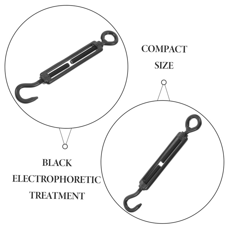 BUGUUYO 5pcs Stainless Steel Turnbuckle Tensioner for Wire Rope Hook