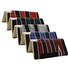 Showman Horse 30" X 30" Economy Style Build Up Cutback Saddle Pad with Fleece Bottom