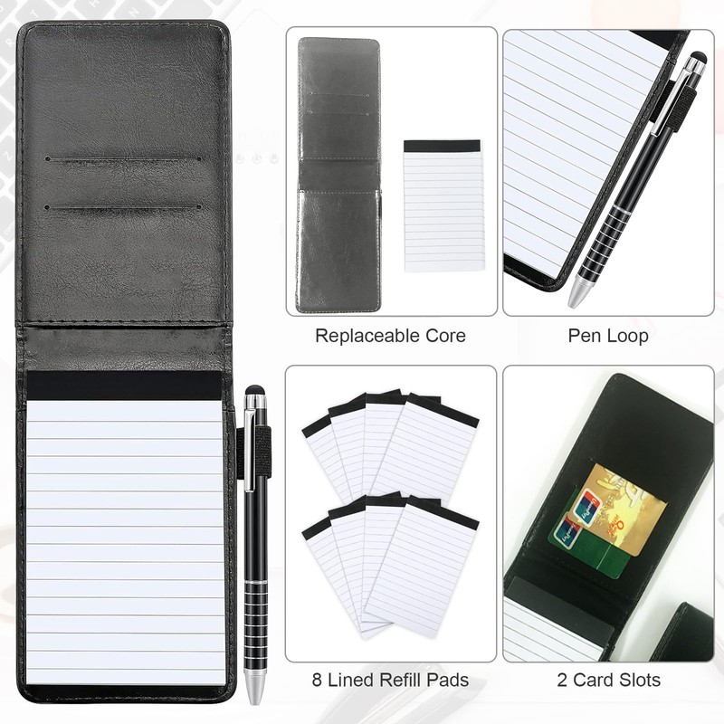 Marte Vanci Mini Pocket Notebook A7 Notepad Holder Small Memo