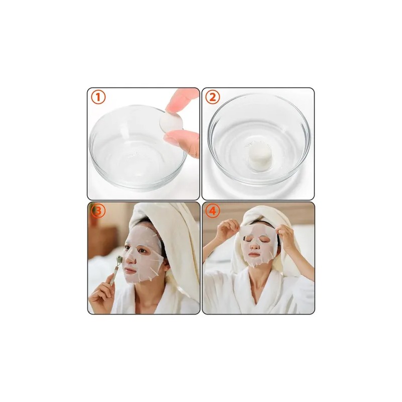 100pcs Diy Papel De Máscara Desechable Mascarilla En Pastill