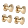 50 Set Brass Rivets Kit DIY 8mm Slot Screw Decorative