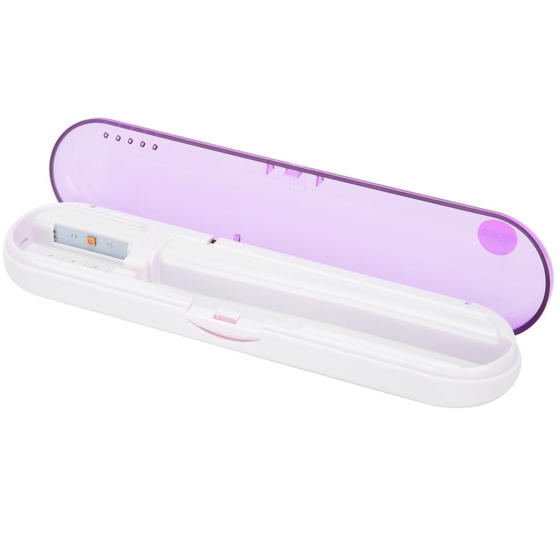 ZL‑08L UV LED Toothbrush Holder Cleaner Portable Ultraviolet Toothpaste CleanerPurple