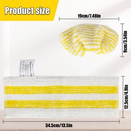 PYserne Microfibre Cloth Set Compatible with Kärcher Easyfix SC 1, SC 2, SC 3, SC 4, SC 5, Floor Cloth Set Accessories with 3 Floor Cloths and 3 Coats, Suitable for Various Surfaces, Pack of 8
