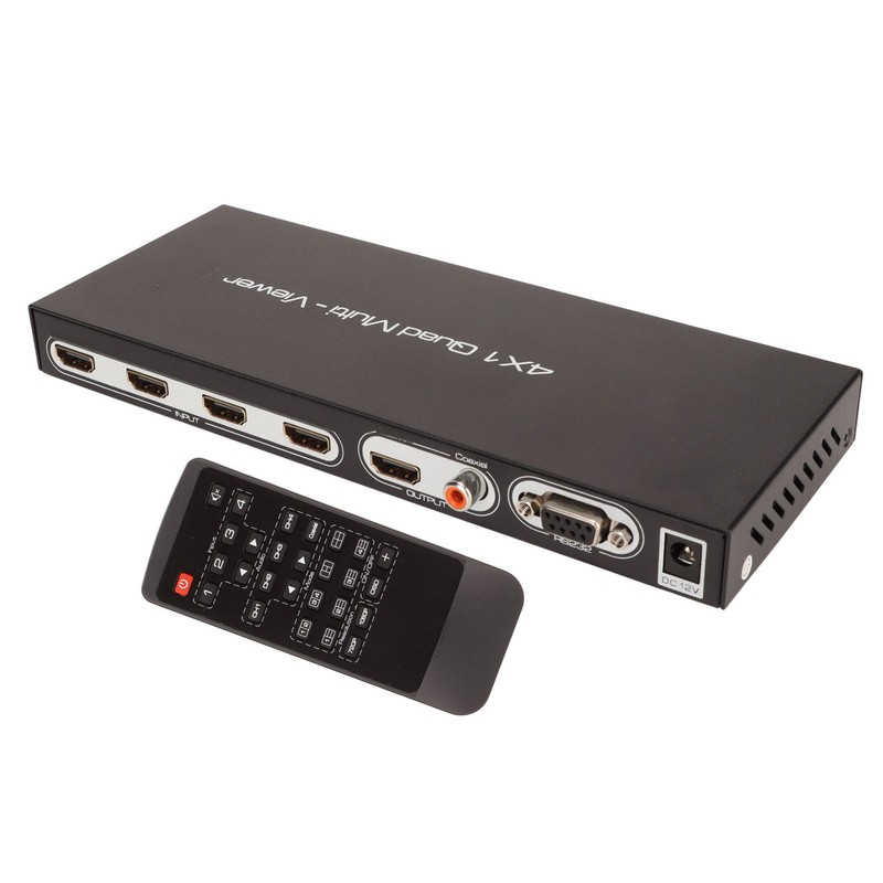 HD Multimedia Interface 4x1 Quad Multi Viewer 4 in 1