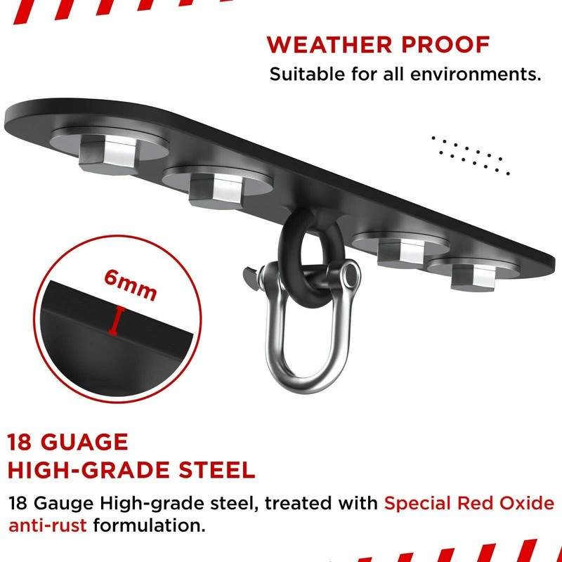 PUNCH BAG CEILING HOOK by Athletics Gear | 18-guage Heavy