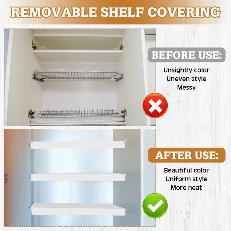 Hoolerry 5 Pcs Wire Shelf Covers Foamed PVC Wire Rack