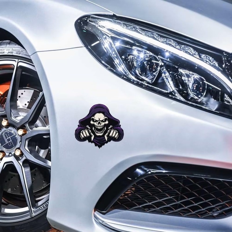 EROSPA® Car Sticker Car Motorcycle Skull