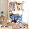 MISSLO Heavy Duty Clothing Racks for Hanging Clothes Rack Double