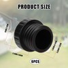 4pcs Light Socket Safety Caps Plugs, ID 0.75in OD 1.02in