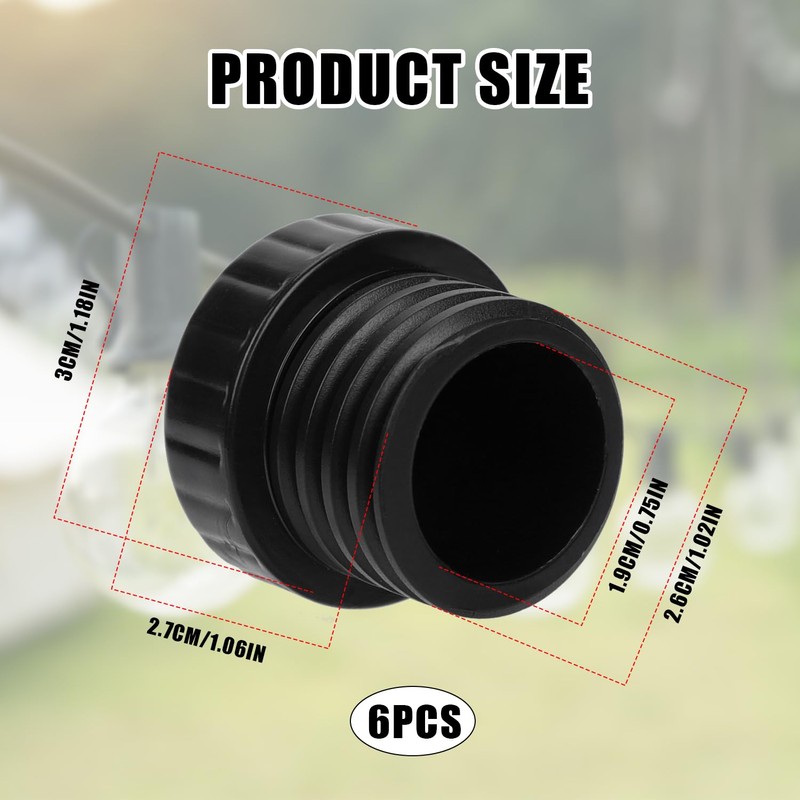4pcs Light Socket Safety Caps Plugs, ID 0.75in OD 1.02in