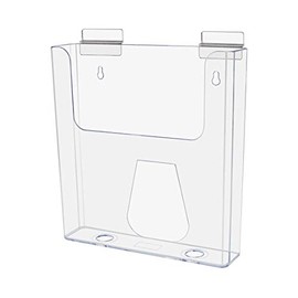 Marketing Holders Booklet Display 8.5"W Slat Wall Mount Document Holder Pamphlet Advertising Businesses Doctors Offices Print Outs Magazine Literature Printed Material