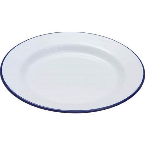 Falcon Enamelware 10.5" Enamel Dinner Plate White
