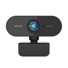 Cámara Web HD 1080P, Webcam con Microfono para PC, Camara para Laptop Plug＆Play, Base Giratoria de 360°, Camara Web para Videoconferencia, Enseñanza W