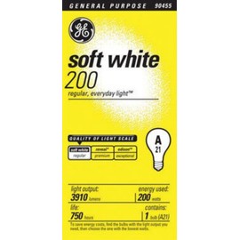 200-Watt Soft White Light Bulb