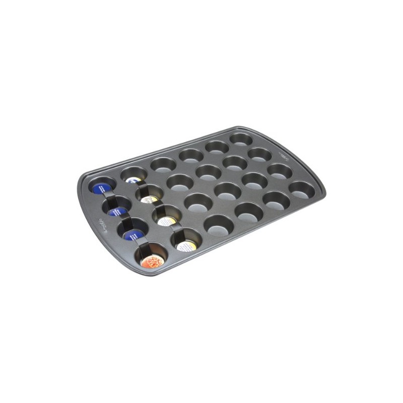 Wilton Perfect Results Premium Non-Stick Pan 24-Cup Mini Muffin Tin,