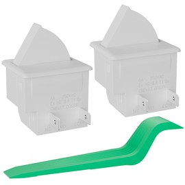 RVMARINEPAT Refrigerator Door Light Switch 2Pin NC 6A 250V AC Momentary Fridge Switch with Pry Bar Tool for GE Whirlpool, Maytag, Amana, Admiral, Kenmore, Magic Chef -2PCS