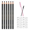 Ownest 6 Pcs Pull Cord Peel-off Eyebrow Pencil Tattoo Makeup