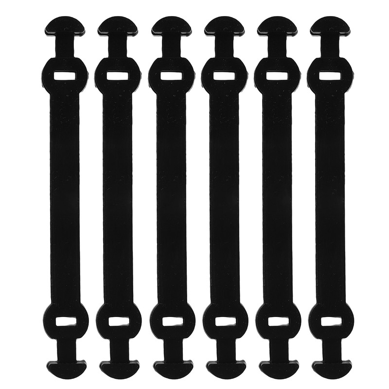 6 Pcs Tennis Racket Vibration Dampeners Long Buckle Tennis Racquet