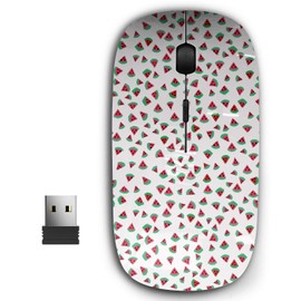 KAWAMOUSE 2.4G Ergonomic Portable USB Wireless Mouse for PC, Laptop, Computer, Notebook with Nano Receiver (Melon Slices)