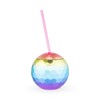 Blush 6286 Rainbow Disco Ball Tumbler, Multicolored