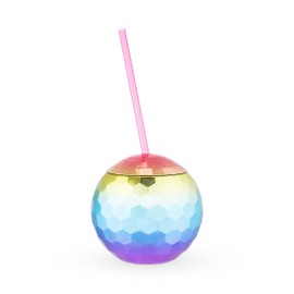 Blush 6286 Rainbow Disco Ball Tumbler, Multicolored