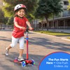 Dribbl 3-Wheel Kids Scooter - Lean-to-Steer Technology, Adjustable Height Handlebar,