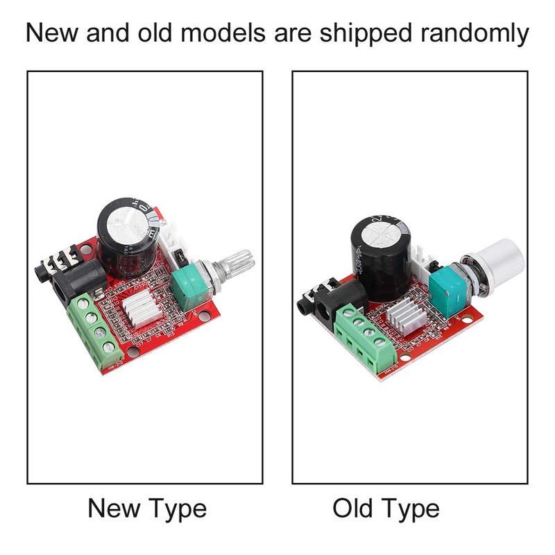 Oumefar Audio Amplifier DC 8-12V AMP Stereo Amplifier Module 3.5