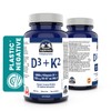 Vitamin D3 and K2 Supplements 180 Softgels - Vit D3