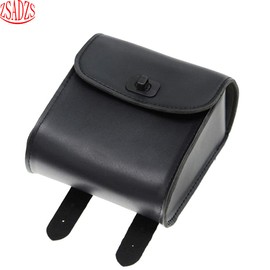 ZSADZS Motorcycle Side Bag Luxury Tool Bag Travel Touring Leather Bag Waterproof Leather (Black)