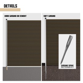 TANG TANG Pool Fence for Inground Pools Removable Safety Fence Privacy Screen Yard Fencing Backyard Garden Fence with Stand Poles Outdoor Dog Chicken Fence 16’ Long 4’ Tall