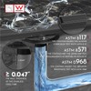 WEBANG 28 Inch Linear Shower Drain Rectangular Floor Drain with