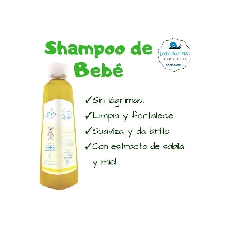 Shampoo Liquido, Para Bebe, Y Crema Corporal, Shelo Nabel..