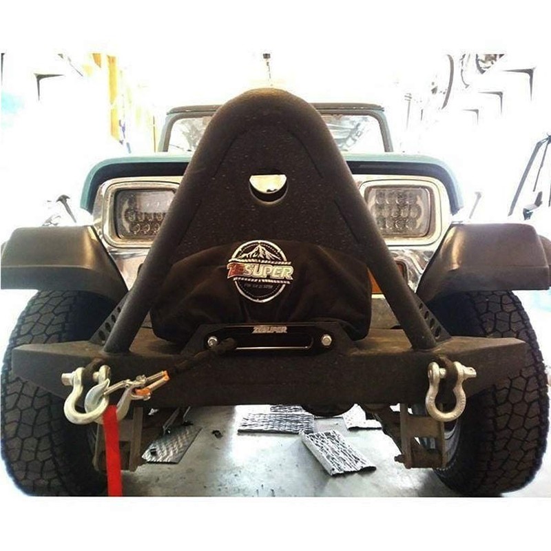 ZESUPER Waterproof Soft Winch Cover Waterproof,Winch Protective Cover with Elastic