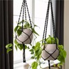 LECHUZA - Accessories Macrame Hanger Boho 90 cm Grey Cotton