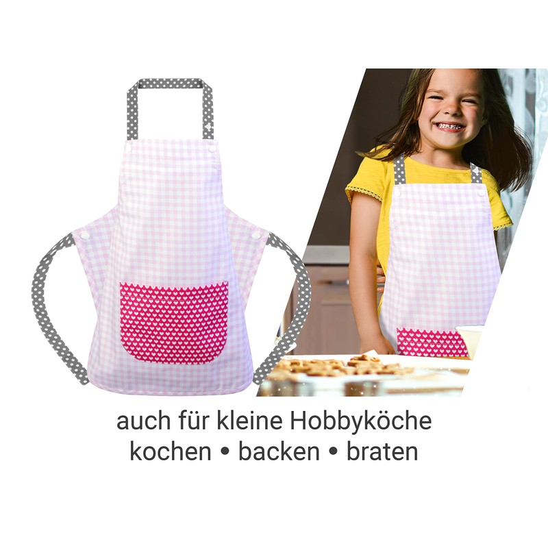 Emily´s Check Latzschürze für Kinder - Basteln - Kochen -