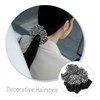 WOONEKY 2pcs Sequin Hair Ties for Women Elastic Scrunchies Stylish