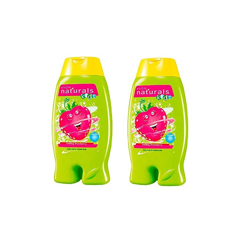 Pack of 2 Avon Naturals Kids Swirling Strawberry Body Wash