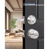 Brotima 3 Pack Keyed Alike Front Door Knob and Deadbolt