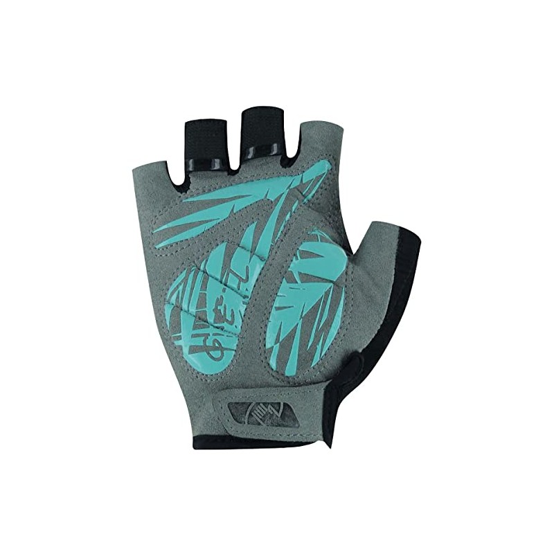Roeckl Danis Women's Cycling Gloves Short Turquoise Green / Black