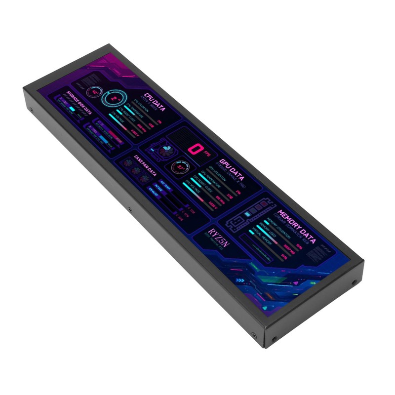8.8inch IPS LCD Monitor 1920 X 480 CPU GPU SSD