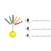 300Pcs Fishing Rubber Bobber Beads Stopper, 6 in 1 Float