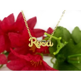 Damen-Halskette mit Namen, Edelstahl, mit Original-Geschenkbox, personalisierter Schmuck für Freunde, Brautpaar Only Faith, standard, Edelstahl, Nicht zutreffend.