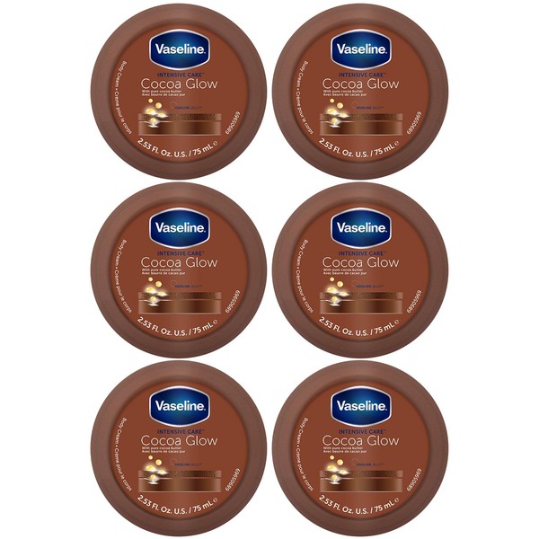 Vaseline Cocoa Glow Body Cream 6-Pack – Pure Cocoa Butter
