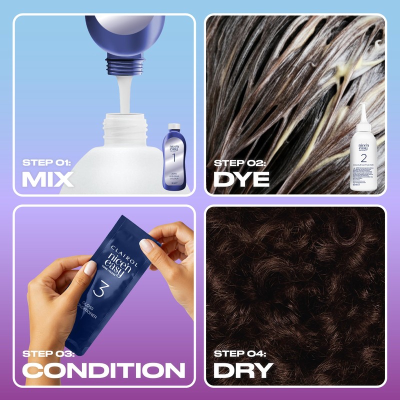 Clairol Nice'n Easy Tone+Gloss Semi Permanent Hair Dye - 300/84