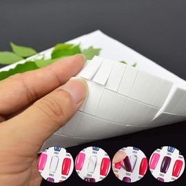 Noverlife 780 unidades de cinta adhesiva de doble cara para decoración de uñas, pegatinas adhesivas de espuma precortadas, pegatinas de fijación para esmalte de uñas de gel, color para mostrar el libro de tarjetas