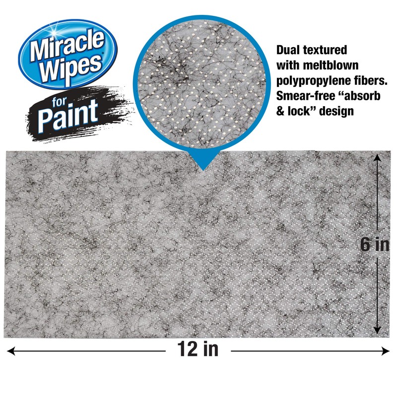 MiracleWipes for Paint Prep & Cleanup, Remove Tough Grime Build-Up,