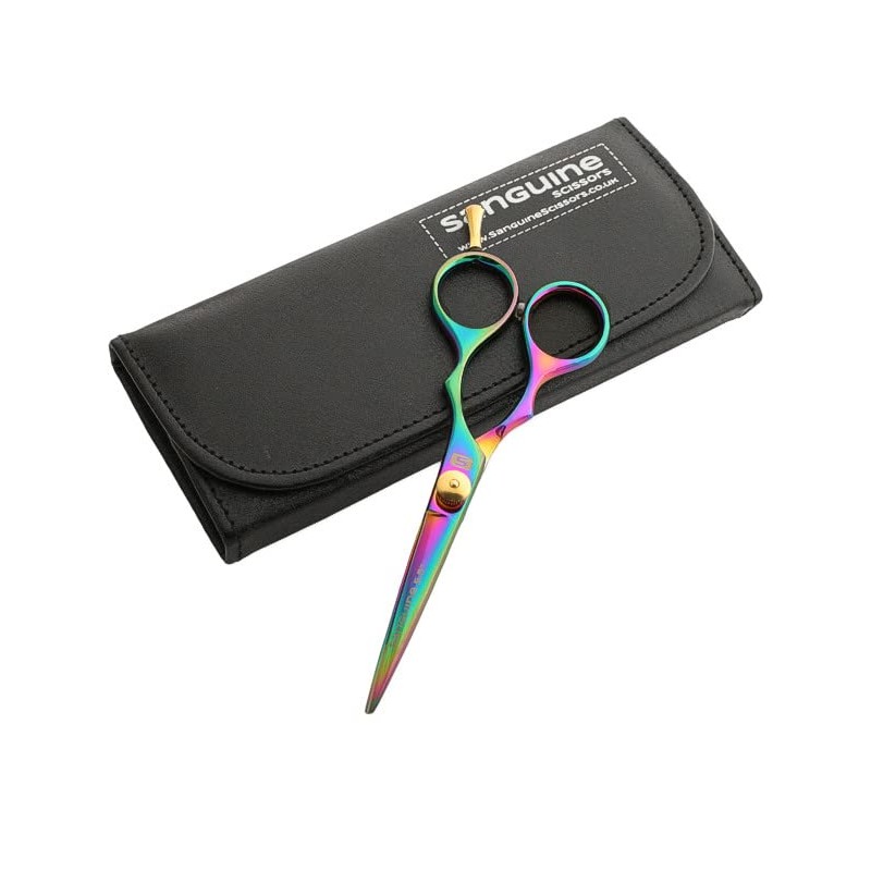 Professionelle Haarscheren, scharfe Haarschere, Titan, 13cm, mit Etui