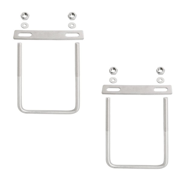 Aopin Square U-Bolt 3.35"(85mm) Inner Width U Bolts Brackets 304