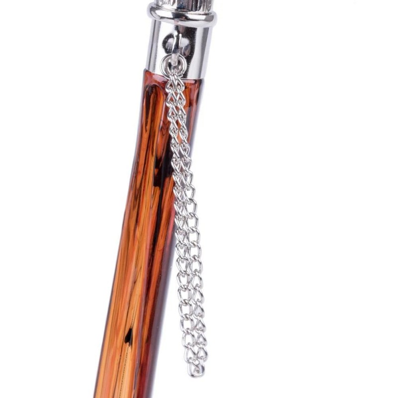 FootFitter 21" Tortoiseshell Spoon Shoe Horn with Nickel Plated Dog