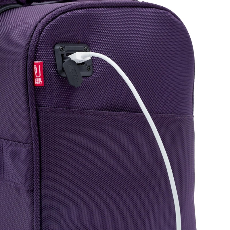 TPRC 15" Smart Under Seat Carry-On Luggage with USB Charging